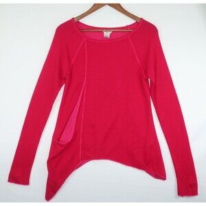 Hard Tail Forever Hot Pink Top Sweatshirt NWT Long Sleeve Nordstrom Size XS
